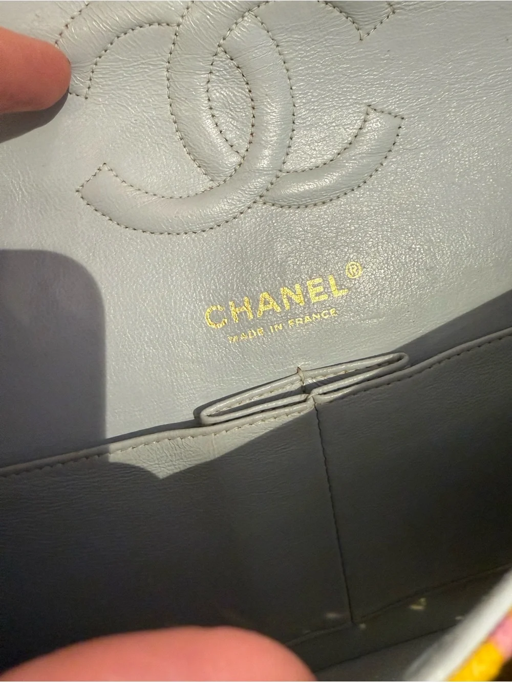 Chanel classic double flap Floral Shoulder Bag with Gold Hardware